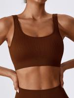 Sudadera De Yoga Fitness Sin Costuras Tejida Con Sujetador Y Ropa Interior Para Deportes Material De Nylon Y Elástico Secado Rápido Para Mujer - details 2