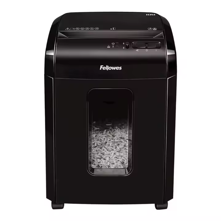Destructora Fellowes 10M/ Corte en Partículas de 2 x 12mm/ Negra - 1
