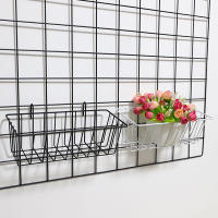 Cesta De Almacenamiento Decorativa De Metal Estante Colgante De Flor De Hierro Para Decoración De Pared Marco Montado Rack De Malla Para El Hogar - details 5