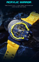 Reloj Deportivo Militar Para Hombre SANDA Dual Display Pantalla Analógica Y Digital Resistente Al Agua Luz Luminosa Alarmas Relogio Masculino 3129 - details 12