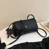 Nueva Bolso De Hombro PU Con Colgante De Elefante Moda Sólida Popular Bandolera Para Mujer Tamaño 20*11*10cm Colores Rosa Negro Beige Caqui - details 1