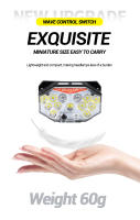 Linterna Frontal Recargable Con Sensor De Onda LED Tipo-C Para Camping Y Pesca Luz De Búsqueda Con Batería Integrada Impermeable 7 Modos De Iluminación - details 2