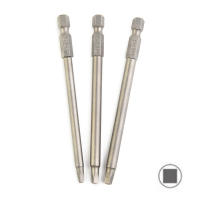 3pcs 100mm Bits De Chofer Eléctrico Cabeza Cuadrada Magnética Herramienta De Reparación SQ1-SQ3 Para Destornilladores Eléctricos - details 6