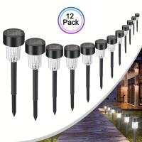 12 Pack Luces Solares Para Jardín LED Impermeables Iluminación De Paisaje Decorativas Para Camino Patio Jardín Yarda - details 0