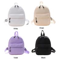 Mochila Preppy Mini De Nylon Para Niñas Y Mujeres Bolso De Viaje Pequeño a Prueba De Agua Casual Solida Rucksack Con Cierre De Cremallera Y Hebilla - details 1