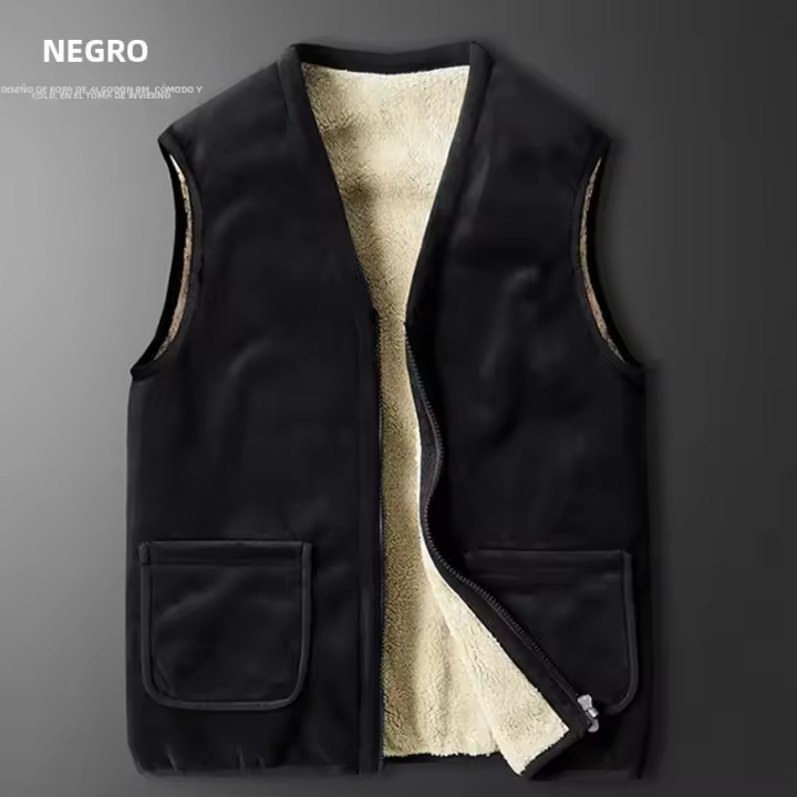 Chaleco De Invierno Para Hombre 6XL Abrigo Sin Mangas Grueso Y a Prueba De Viento Con Cierre De Cremallera Estilo Casual Slim Fit - 1