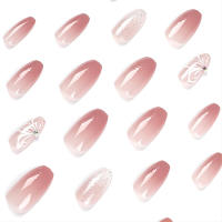 24Pcs Pegatinas De Uñas Con Rhinestone Mariposa Y Brillo Gradient Para Arte De Uñas Duraderas Adhesión Brillantes Y Elegantes - details 3