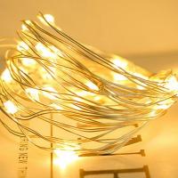 Lámpara Solar Exterior Impermeable Cadena De Luces Para Fiesta Navideña Y Jardín Color Emitido Garantía De 1 Año - details 3