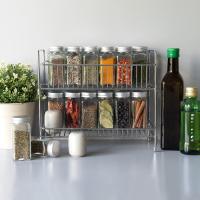 HOGUITA-Estantería Organizadora de Metal de 2 Niveles,Estante Multifuncional para Almacenamiento en Cocina, Baño, Oficina o Despensa | Organizador Compacto y Resistente para Ahorrar Espacio y Mantener Todo en Orden - details 4
