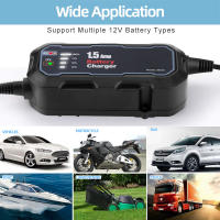Cargador Automático De Batería Para Motocicleta 12V 1500mA Resistente Al Agua Mantenedor De Batería Para Coche Y Motocicleta Cargador De Trickle - details 8