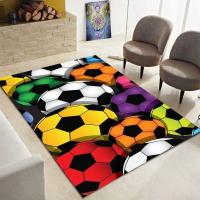 Alfombra De Fútbol Para Niños Y Niñas Alfombra Deportiva De Bola De Fútbol Para Decoración De Habitaciones Y Salones Material Poliéster Moderna Y Antideslizante - details 3
