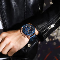 Reloj De Pulsera De Lujo Para Hombres CRRJU Grande Dial En Acero Inoxidable Impermeable Cronógrafo Con Fecha Relogio Masculino - details 14
