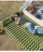 Colchón Doble Para Acampar Autoinflable Con Almohada Matrícula De Viaje Para 2 Personas Tapete De Aire Al Aire Libre - details 16