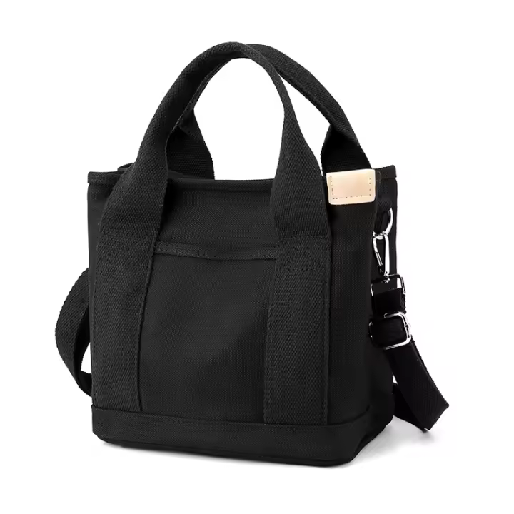 Bolso de Lona con Bolsillos para Mujer, Bolso Bandolera Mujer Bolso, Gran Capacidad Bandolera Casual con correa ajustable, para Compras, Viajes de Trabajo - 1