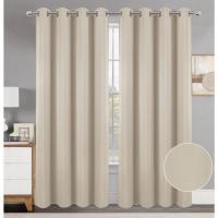 Cortinas Opacas Termicas Aislantes Frio y Calor Cortinas Dormitorio 2 Piezas 140x260 CM Blackout Curtains con Ojales Cortinas Grises Opacas Cortinas para Habitacion Salon Comedor y Dormitorio - details 4