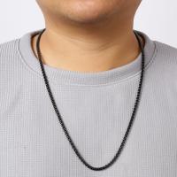 Collar Clásico De Enlace De Caja HIYEE En Negro Para Hombres Y Mujeres Acero Inoxidable Joyería DIY Regalo Con Diámetro De 2mm/3mm/4mm/5mm - details 8