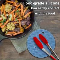 1/4pcs Almohadillas De Silicona Hidratación Para Mesa Resistente Al Calor Antideslizante Y Antigoteado Para Cocina Y Comedor Estilo Europeo - details 4
