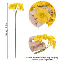 6pcs Narcis Artificial Para Decoración De Bodas Festivales Y Fiestas Decoración De Hogar Jardín Y Habitaciones Estilo Silken - details 4