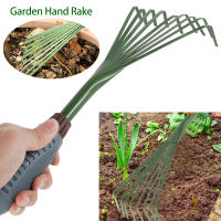 Rake De Jardín Con 9 Dientes Y Mango Cómodo 15.5 Pulgadas Herramienta De Limpieza Y Riego Para Hierba Y Excremento De Animales Domésticos - details 0