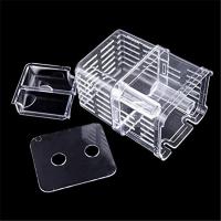 Incubador De Acuario Multifuncional Para Crecimiento De Peces Transparente 1L Con Doble Capacidad Para Guppies Y Reproducción De Peces - details 10