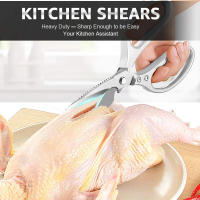 Tijeras De Cocina Multifuncionales De Acero Inoxidable Fila De Alimentos Para Pollo Vegetales Barbacoa Carne Pescado Herramienta Afilada - details 6