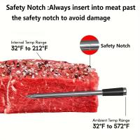 Termómetro De Carne Inalámbrico Para Cocinas Y Barbacoas Controlado a Través De Una Aplicación Adecuado Para Horno Y Chimenea - details 4