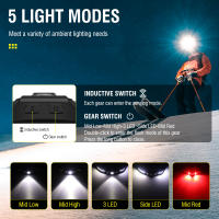 BORUiT GT30 Linterna Frontal LED De Movimiento Sensor Mini Recargable Tipo-C Luz De Trabajo Impermeable Para Camping - details 6