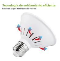 Bulbo De Luz De Crecimiento Para Plantas 25W E27 Espectro Completo LED Para Cultivo Indoor Lámpara De 220V Para Invernadero Y Macetas De Suculentas Y Frutas - details 3