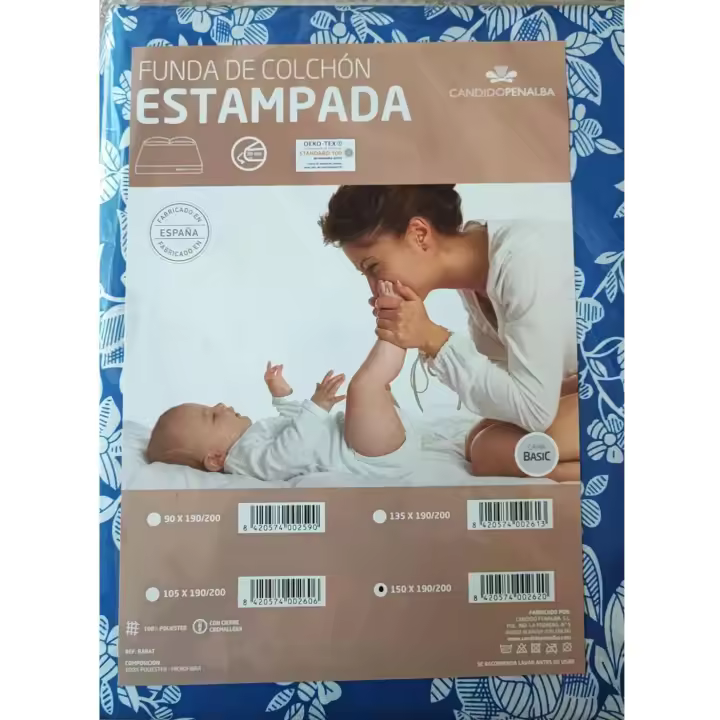 Funda de Colchón Estampada con Cierre Cremallera en L Duradera v2023 - 1