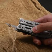 Alicates De Emergencia Plegables Multiusos Herramienta Táctica Con Cuchillo Combinado Para Supervivencia Equipamiento Al Aire Libre - details 24