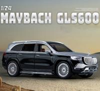Coche De Escala Diecast Benz GLS 600 SUV 1:24 Con Sonido Y Luz Vehículo De Off-Road De Metal Para Colección Juguete Para Niños - details 0