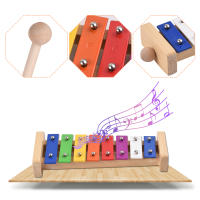 Xilofón De 8 Teclas Tamaño Compacto Glockenspiel Con Placa De Aluminio Colorida Y Mallets De Madera Instrumento De Percusión Musical Regalo - details 17