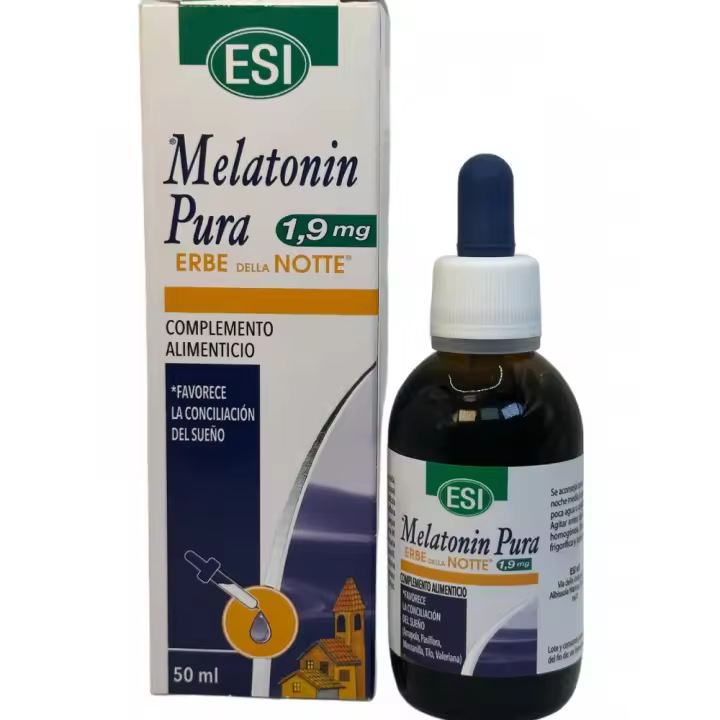 Melatonin pura 1,9mg gotas con erbe NOTTE 50ml de ESI® - 1