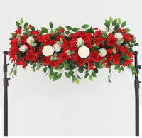 Decoración De Muralla De Flores Para Boda DIY 50/100cm Silkworm Peonías Y Rosas Artificiales Suministros Para Arreglo Floral Decoración De Arco De Boda Y Fondo - details 0