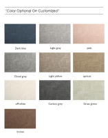 Juego De 4 Tapetes De Estilo Tela En PVC Sintético Blanco Lujo Impermeable Para Cocina Forma Rectangular Decoración De Mesa - details 6