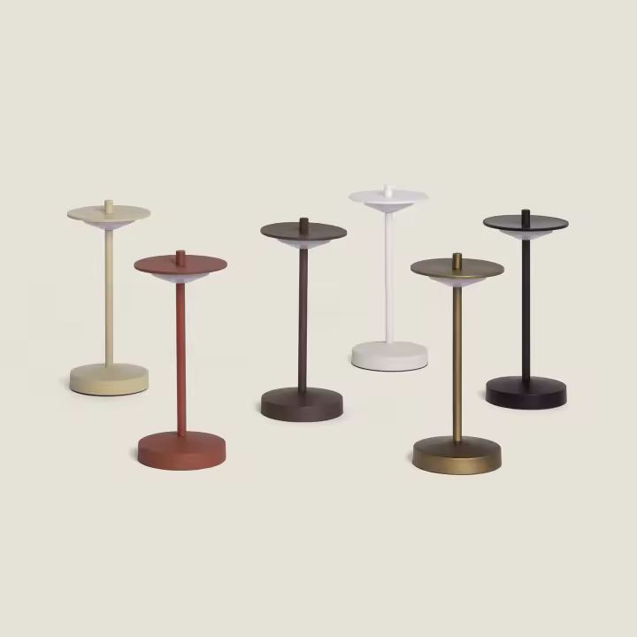 Lámpara de Mesa LED Portátil para Exterior Metal con Batería Recargable Estepona - 1
