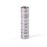 Juego De 10 Rodamientos De Bolas Miniatura Profunda Y Emplumados De Metal 606ZZ 6x17x6 Mm Para Piezas De Herramientas - details 0