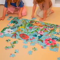 PUZZLE GLOW IN THE DARK FLORES BRILLA EN LA OSCURIDAD 204 PIEZAS + POSTER - APLI KIDS - details 2
