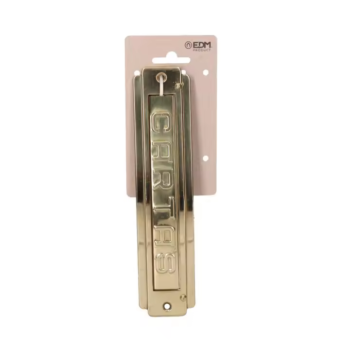 Placa Para Buzón Latón Pulido 21,5x5cm EDM - 1