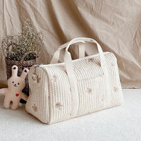 Bolso De Hombro Portátil De Oso Lindo Bordado Gran Capacidad Dibujos Animados Para Madre Bebé Padre Hijo Bolsa De Mamá - details 11