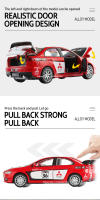 Coche De Aleación Mitsubishi Winged Land God WRC a Escala 1:32 Con Alas Juguete De Decoración Y Moldes Para Coleccionistas Y Regalos - details 4