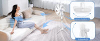 AIGOSTAR Ventilador de Pie Silencioso,  3 Velocidades, 7 Aspas, Oscilante 75°,60W, Altura Ajustable 108-125cm. Blanco. - details 2