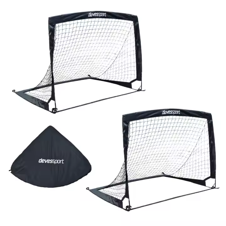 Devessport Portería De Fútbol Plegable (Pop Up) Set 2 unidades 120 x 90 x 90 cm - 1