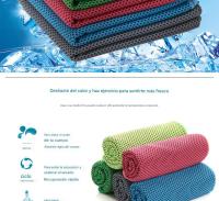 Paquete de 2 Toallas Frescas para yoga, suave y transpirable microfiber, absorber el sudor y se Seca rápidamente, Perfectas para yoga, Gimnasio, golf, Correr, hacer ejercicio y hacer caminatas, simples - details 1