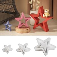 Molde De Estrella De Cinco Puntos En Resina Epoxy 3D Hueca Para Manualidades Y Decoración De Navidad Silicone Molde Para Hacer Regalos DIY - details 0
