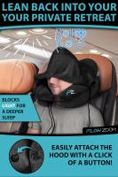 Almohada inflable de viaje-Almohada con capucha para el cuello de Avion-Almohada DE VIAJE PARA EL cuello-Almohada de coche - details 2