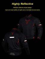 Chaqueta De Motocicleta Para Hombre Y Mujer Transpirable Y Anti-caída Con 5 Protecciones De Esponja Moto Cross Verano Talla M-3XL Colores Rojo/Gris - details 9
