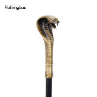 Bastón De Moda Con Mango De Serpiente En Bronce Elegante Decorativo Para Fiesta Cabeza De Cruz De 93cm Con Punta De Goma - details 4