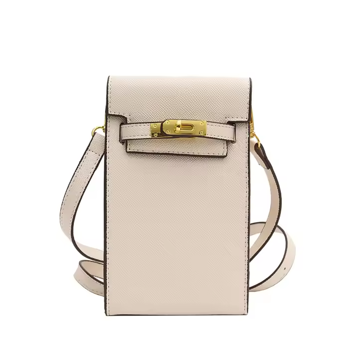Bolso bandolera para teléfono móvil, Bolso bandolera Pequeño para teléfono móvil, Bolso bandolera Pequeño, Blanco - 1
