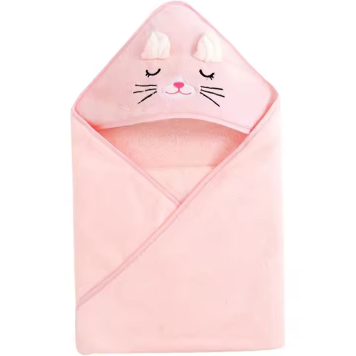 Toalla de baño para bebé con capucha - 1